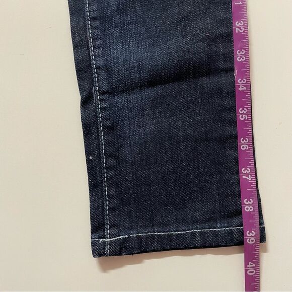 Vintage Cielo Y2K Dark Wash Blue Bejeweled Pocket Low Rise Skinny Jeans Sz 5 NWT - Picture 8 of 12